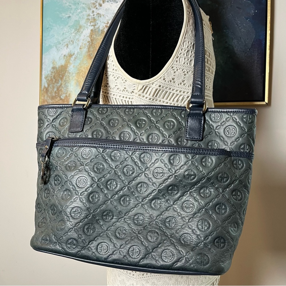 Gianni Bernini Embossed Leather Bag - Picture 14 of 16